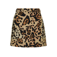 Topshop Leopard Print Skirt