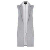 Grey Sleeveless Jersey Jacket, £55