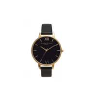 Olivia Burton Big Dial Black and Gold Watch, £80