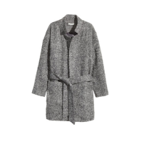 H&M Grey Boucle Wrap Coat, £49.99
