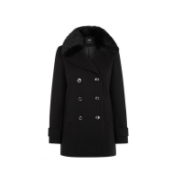 Oasis Fur Collar Pea Coat, £90