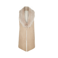 River Island Faux Fur Knitted Gilet, £50