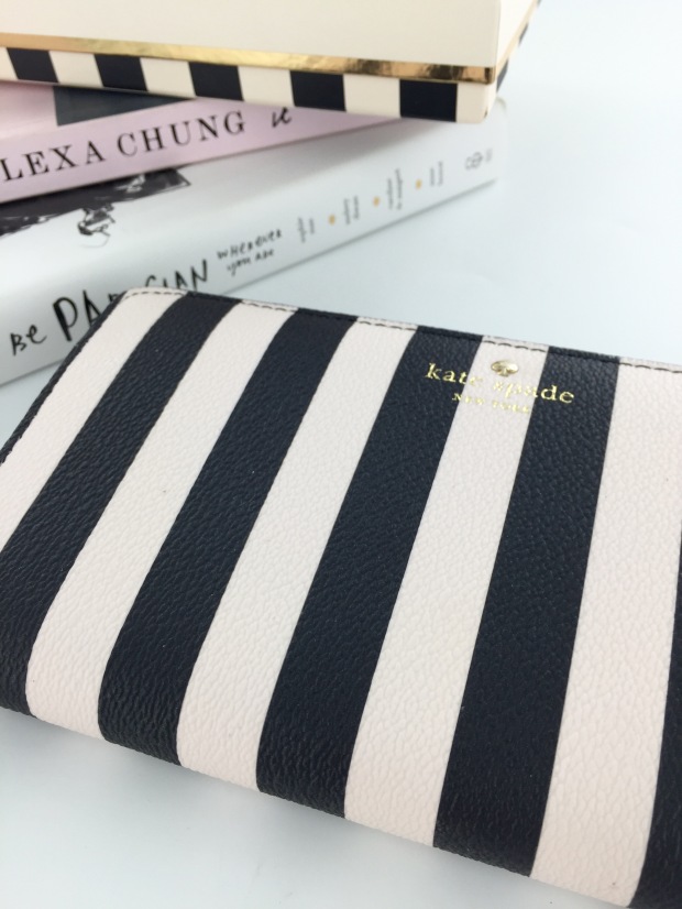 Kate Spade Monochrome Stripe Wallet