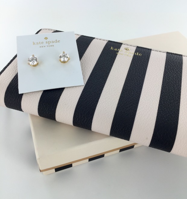 Kate Spade Lacey Wallet and Earrings