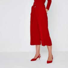 River Island Red Ring Tie Culottes
