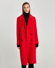 Zara Long Crossover Coat